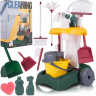 Set de Curățenie pentru Copii | Cărucior cu Accesorii și Ustensile