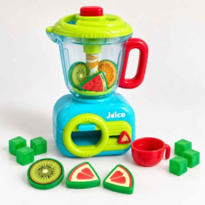 Blender mecanic de jucărie cu fructe și ceșcuță | image
