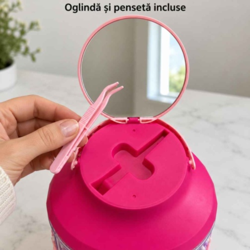 Set creativ pentru brățări cu mărgele și organizator