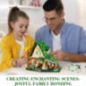 Set de Construit Coffee House – Căsuță de Cafea cu Lumină LED și 2 Figurine, 608 piese