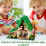 Set de Construit Coffee House – Căsuță de Cafea cu Lumină LED și 2 Figurine, 608 piese