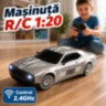 Mașinuță RC 1:20 cu telecomandă, lumini și conuri