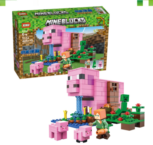 Set Minecraft, Casa Purcelușilor, 408 piese