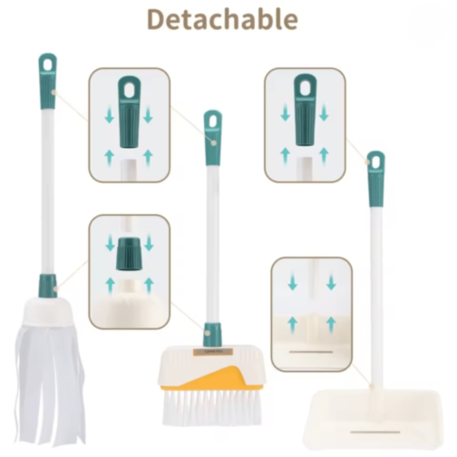 Set Jucărie de Curățenie Clean Time – Mop, Găleată și Accesorii pentru Copii Set Jucărie de Curățenie Clean Time – Mop, Găleată și Accesorii pentru Copii