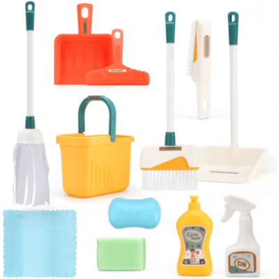 Set Jucărie de Curățenie Clean Time – Mop, Găleată și Accesorii pentru Copii | image