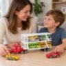 Camion transportor cu inerție și șase vehicule incluse