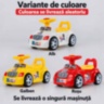 Mașinuță ride-on 2 în 1 cu oliță și muzică