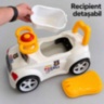 Mașinuță ride-on 2 în 1 cu oliță și muzică