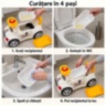 Mașinuță ride-on 2 în 1 cu oliță și muzică