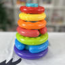 Turn cu Inele Colorate – Jucărie Montessori pentru Bebeluși