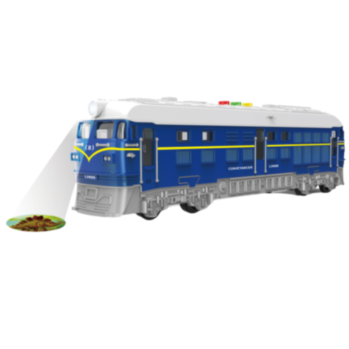 Locomotivă Interactivă cu Proiecție și Sunete – Design Realist pentru Copii