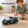 Mașină de poliție sport cu inerție, 29 cm