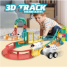Pista 3D cu Blocuri de Construcție și Mașină Spațială – Aventură Interactivă