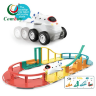 Pista 3D cu Blocuri de Construcție și Mașină Spațială – Aventură Interactivă