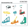 Pista 3D cu Blocuri de Construcție și Mașină Spațială – Aventură Interactivă
