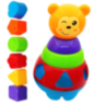 Ursuleț Interactiv de Sortare – Jucărie Educativă cu Forme Geometrice Colorate