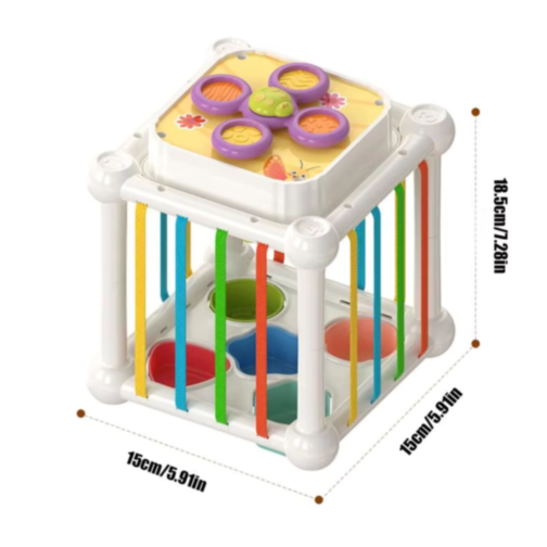 Cub multifuncțional educativ - Jocuri senzoriale și logice