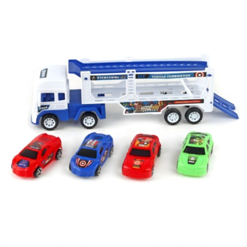 Camion Transportor Auto cu 4 Mașinuțe pentru Copii