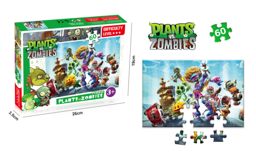 Puzzle Plants vs Zombies 60 piese