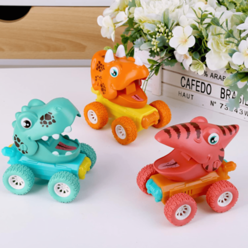 1buc. Mașinuță Dinozaur Colorată Press & Go (model aleatoriu) 1buc. Mașinuță Dinozaur Colorată Press & Go (model aleatoriu)