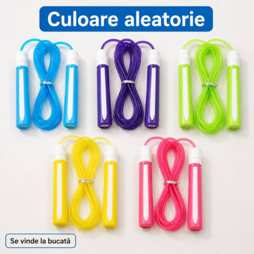Culori aleatorii disponibile pentru coarda de sărit pentru copii