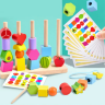 Set de Coloane Colorate cu Forme Geometrice și Activități Interactive