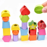 Set de Coloane Colorate cu Forme Geometrice și Activități Interactive