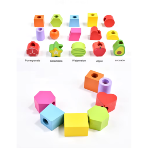 Set de Coloane Colorate cu Forme Geometrice și Activități Interactive