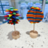 Arbore Montessori din Lemn Colorat Rotativ Educațional