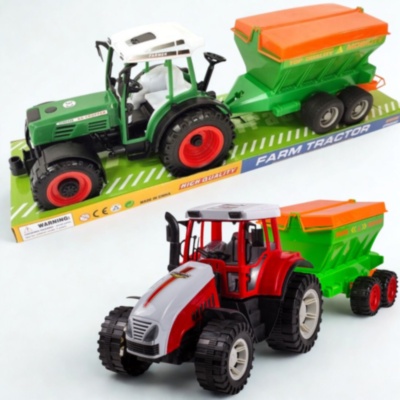 Tractor de Jucărie cu Remorcă pentru Fermă (culoare aleatorie) | image