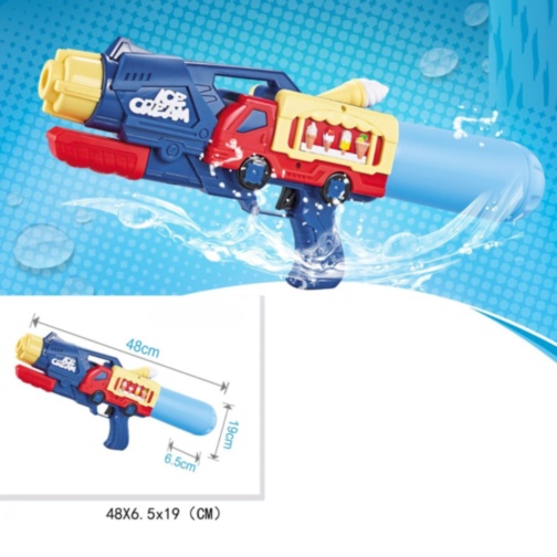 Pistol cu Apă Tip Camion Înghețată Mare 48 cm