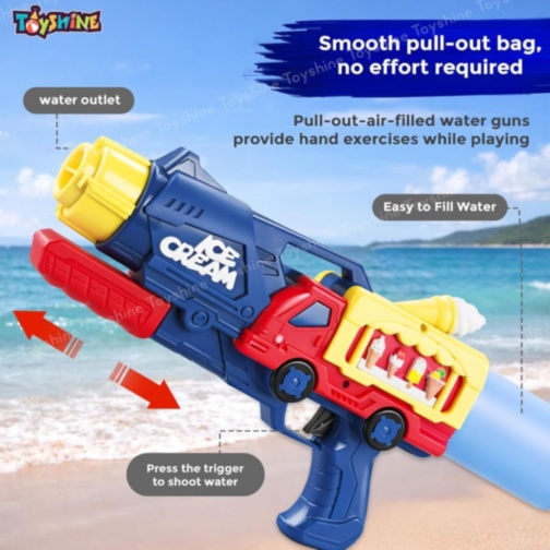 Pistol cu Apă Tip Camion Înghețată Mare 48 cm