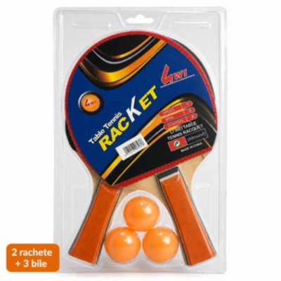 Set tenis de masă: două palete și trei mingi | image