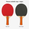 Set tenis de masă: două palete și trei mingi