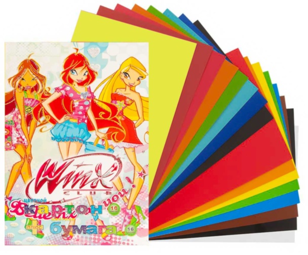Carton și Hârtie Colorată "Winx" pentru Decupare