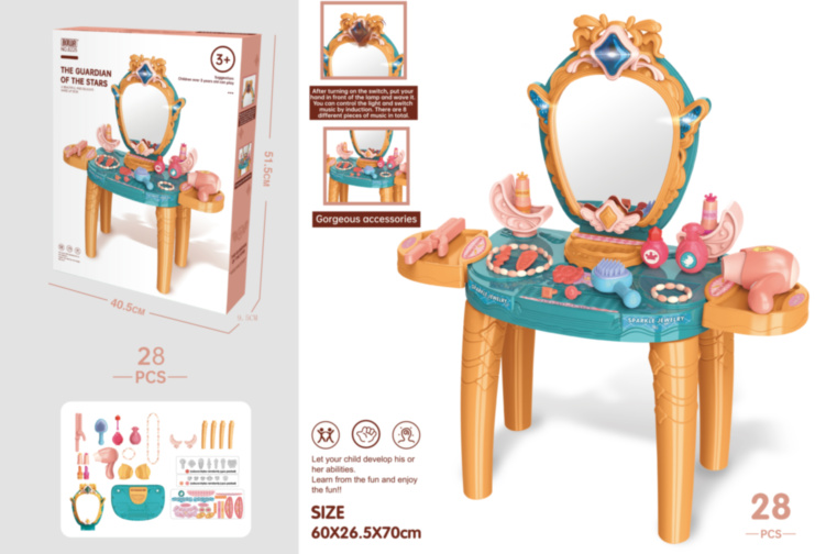 Mega Set Ungheraș de Frumusețe cu Lumini, Sunete și Accesorii