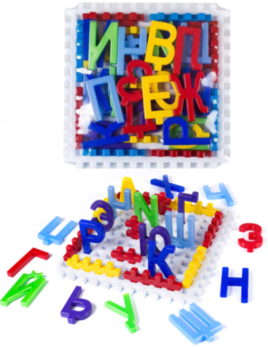 Constructor Puzzle Educativ cu Alfabetul Rusesc