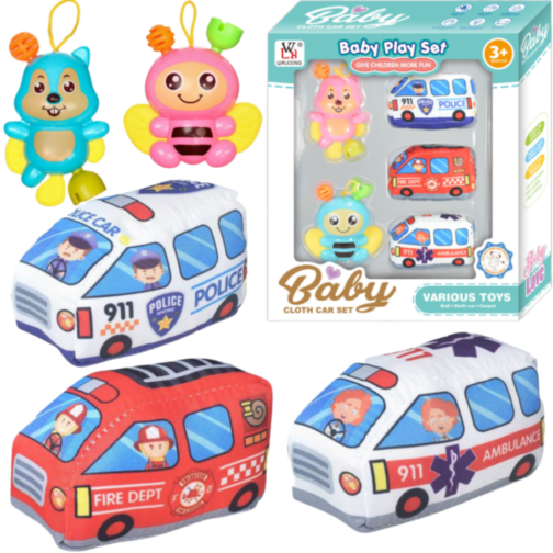 Set de Jucării pentru Bebeluși – Mașinuțe și Figurine