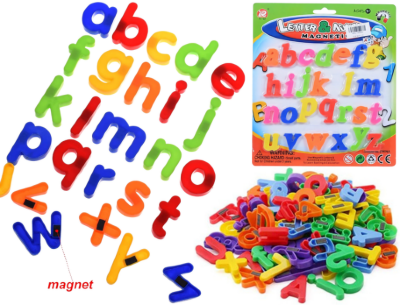 Set 26 litere mici magnetice colorate – Letter & Number Magnetics | image