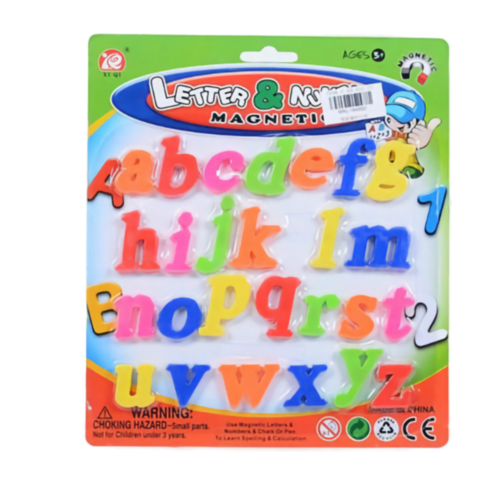Set 26 litere mici magnetice colorate – Letter & Number Magnetics