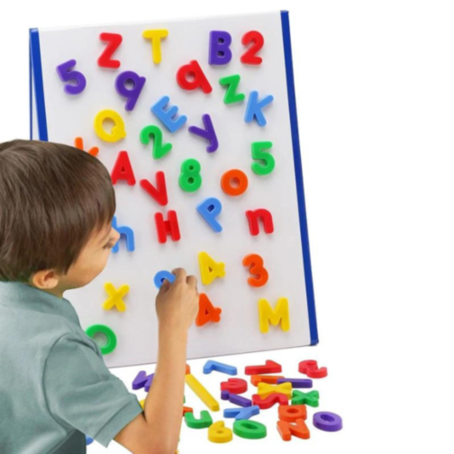 Set 26 litere mici magnetice colorate – Letter & Number Magnetics