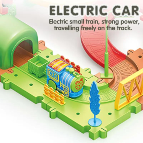 Set tren electric cu pistă și roată panoramică