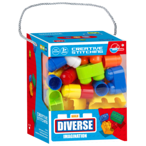 Set de Construcție Creativă - 68 Piese Colorate