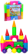 Set de Construcție cu Forme Geometrice Colorate  