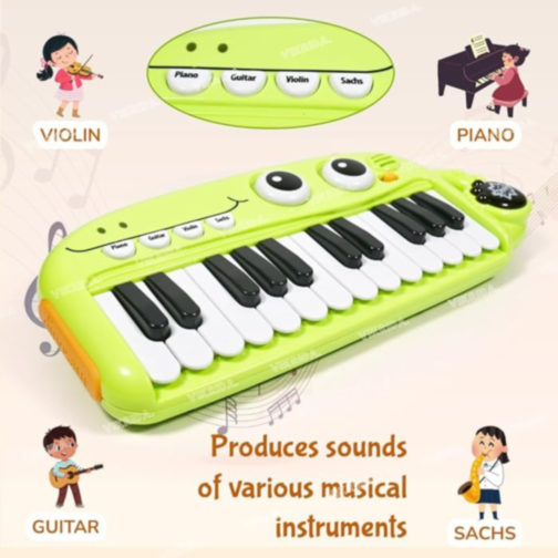 Pian Muzical Dinozaur cu Sunete Instrumentale