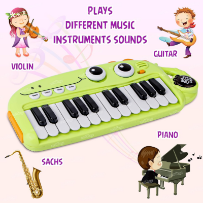 Pian Muzical Dinozaur cu Sunete Instrumentale | image