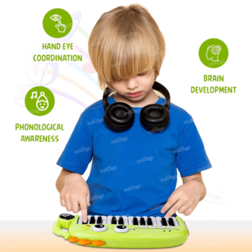 Pian Muzical Dinozaur cu Sunete Instrumentale