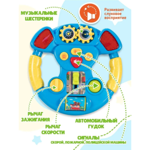 Volan Interactiv pentru Copii cu Lumini și Sunete Realiste