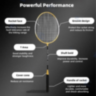 Set 2 Rachete Badminton cu Geantă și Fluturași Inclusi | Ideal pentru Familie și Prieteni