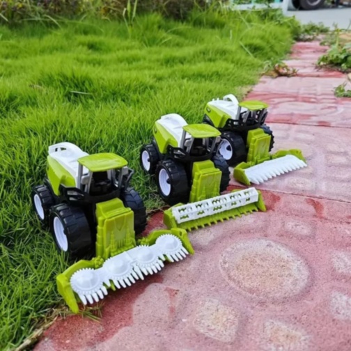 Combină agricolă jucărie copii cu heder detașabil
